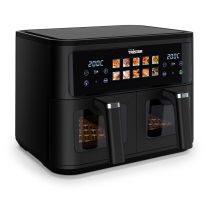 Tristar FR-9075 Doppelfritteuse 9L Autonome 2500W Heißluftfritteuse Schwarz