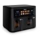 Tristar FR-9075 Doppelfritteuse 9L Autonome 2500W Heißluftfritteuse Schwarz