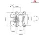 2. Maclean MC-670 TV-Wandhalterung (Wandmontage, neigbar - 27"; max. 20 kg)