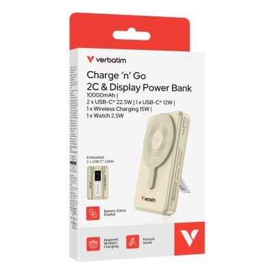 4. Verbatim 32274 Powerbank Lithium-Polymer (LiPo) 10000 mAh Kabelloses Laden Gold