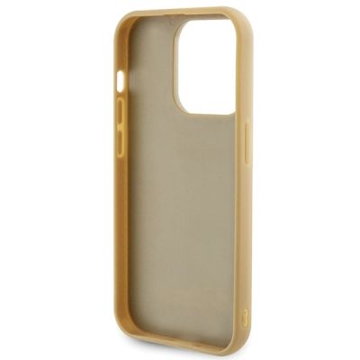 7. Guess Disco Metal Script Hülle für iPhone 15 Pro – Gold