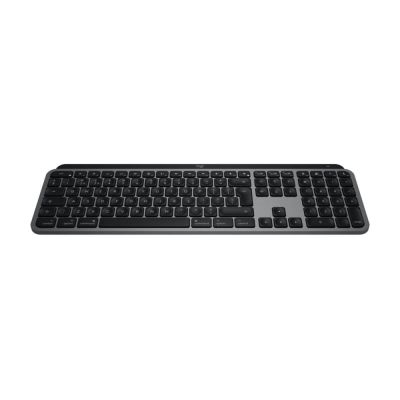 Logitech Master MX Keys S für Mac Tastatur Office RF Wireless + Bluetooth QWERTY American International Aluminium, Weiß