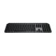 Logitech Master MX Keys S für Mac Tastatur Office RF Wireless + Bluetooth QWERTY American International Aluminium, Weiß