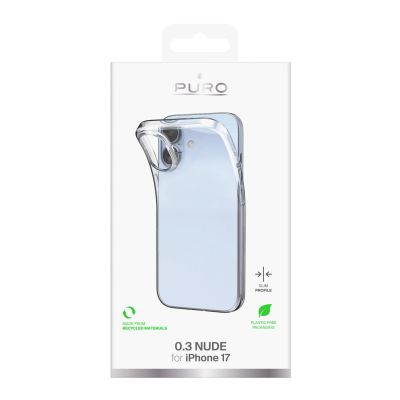 2. Puro 0.3 Nude Ultra-Slim TPU Case für iPhone 17 - Transparent