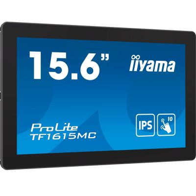 iiyama ProLite TF1615MC-B1 Computermonitor 39,6 cm (15,6 Zoll) 1920 x 1080 Pixel Full HD Touchscreen Schwarz