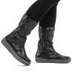 5. Rieker L2580-00 kurze gefütterte schwarze Damenstiefel