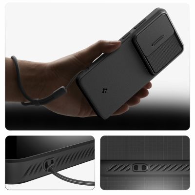 15. Spigen Optik Armor Schutzhülle für Samsung Galaxy S26 Ultra – Schwarz