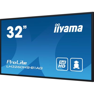 12. Großformatmonitor iiyama LH3260HS-B1AG A 80 cm (31,5 Zoll) LED Wi-Fi 500 cd/m² Full HD Android 11 24/7 Schwarz