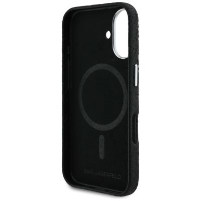 7. Karl Lagerfeld FW Stamped Karl MagSafe iPhone 16 Hülle - Schwarz