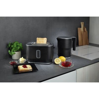 6. Gorenje K15ORAB Wasserkocher, 2400 W, 1,5 l, Edelstahl, Schwarz, 360° drehbarer Sockel