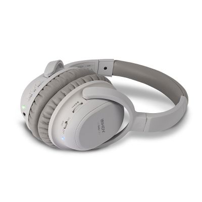 4. Lindy LH500XW Kabelgebundenes und kabelloses Kopfbügel-Headset für Anrufe/Musik, Micro-USB, Bluetooth, Grau