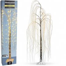 Dekorativer Weihnachtsbaum aus Weide mit 220 LEDs, Höhe: 150 cm