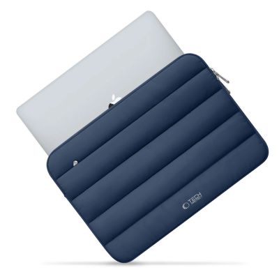 6. Tech-Protett Flauschige Laptoptasche 13-14 - Marineblau