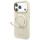 2. Guess Ring Stand 360 Grained Classic Logo MagSafe Hülle für iPhone 18 Pro / 17 Pro - Beige