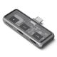 Satechi USB-C PD Mobile XR Hub und MicroSD-Kartenleser, Space Grau