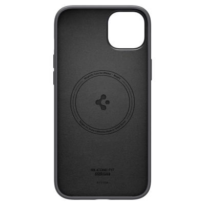 5. Spigen Silicone Fit Mag Hülle mit MagSafe für iPhone 14 Plus – Schwarz