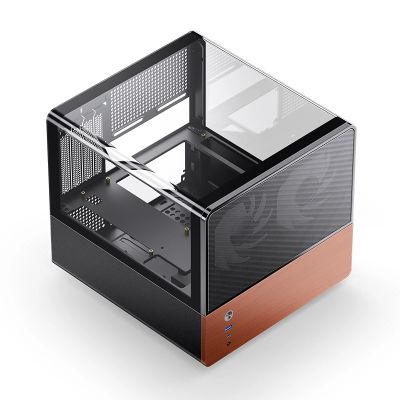 10. Jonsbo V12 PC-Gehäuse, Mini-Tower, Micro-ATX – schwarz
