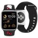 4. Hello Kitty Silikon-Kitty-Kopfband für Apple Watch 42/44/45/49 mm – Schwarz