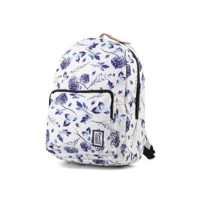 THE SOCIETY PACK XCLASSIC RUCKSACK 181CPR702-72 OFF WHITE BLUE BLUMENMUSTER
