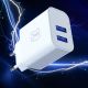 4. 3mk FlowPower 10W 2,4A 2A Wandladegerät – Weiß