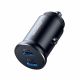 4. Joyroom JR-CCN06 30W 2x USB-C Mini-Autoladegerät aus Metall – Schwarz
