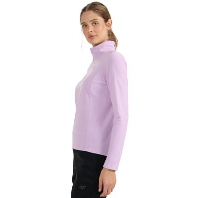 4. Damen-Fleece-Sweatshirt 4F F069 helllila 4FWAW25UFLEF069 52S