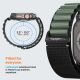 12. Armband Spigen WBF1 Armband für Apple Watch 44 / 45 / 46 / 49 mm - Schwarz und Grün