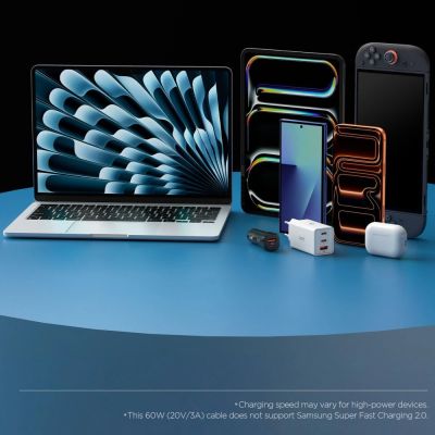 7. Spigen Essential EB6015CC USB-C-Kabel 60 W 100 cm – Rosa