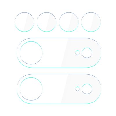 2. Hybridglas für den 3MK Linsenschutz der Kameralinse für Apple iPhone Air