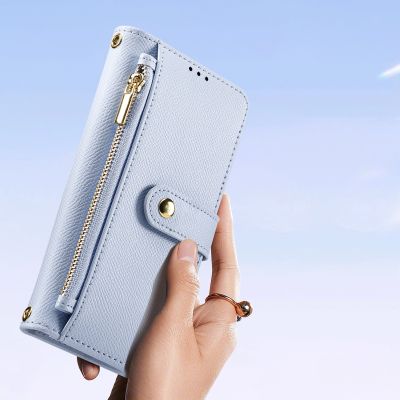 10. Dux Ducis Lawa Lederhülle für iPhone 15 Pro - Blau