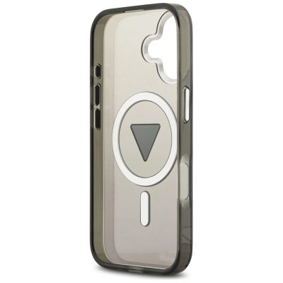 7. Guess IML Gradient Triangle Logo MagSafe Hülle für iPhone 17 - Schwarz