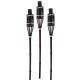 3. Bambus-Fackel 60 cm 3 Stück Schwarz