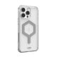 5. UAG Urban Armor Gear Plyo MagSafe Hülle für Apple iPhone 16 Pro Max, Eis (Transparent)/Silber