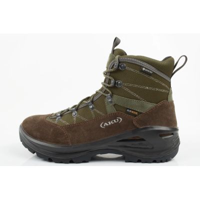 Aku Cimon Gore-Tex Herren-Wanderschuhe aus Leder, grün-braun