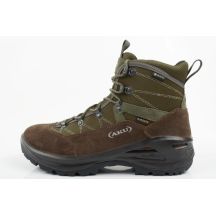 Aku Cimon Gore-Tex Herren-Wanderschuhe aus Leder, grün-braun