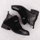 13. Damen-Wildleder-Stiefeletten, gefüttert, schwarz M.Daszyński MR2458-7