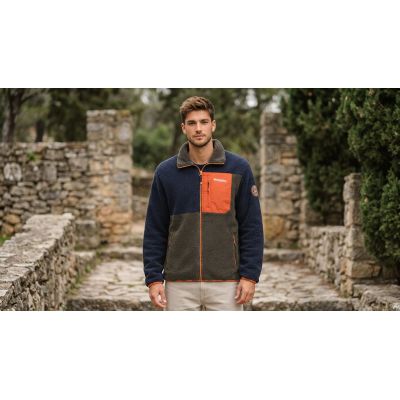 4. Herren-Fleecejacke Geographical Norway TARLEY NAVY DB MEN 0124 (WZ8069H/GN-NAVY)