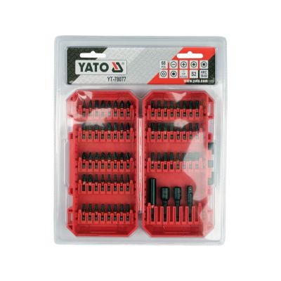 6. Schlagbit-Set, 68-teilig, YT-78077 YATO