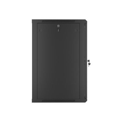 9. Lanberg WF01-6618-10B Rack-Schrank (18 HE; 901 mm / 600 mm / 600 mm; Wandmontage; Glas; 19 Zoll; schwarz)