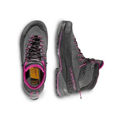 5. La Sportiva TX4 Evo Mid GTX Damen-Zustiegsschuhe – Carbon/Spring