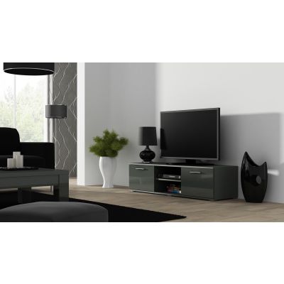 TV-Schrank SOHO 140 grau/grau glänzend