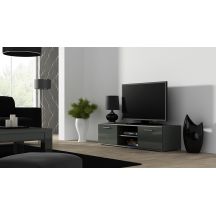 TV-Schrank SOHO 140 grau/grau glänzend