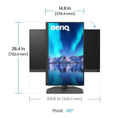 4. BenQ SW242Q Computermonitor 61,2 cm (24,1") 2560 x 1600 px WQXGA LED Schwarz