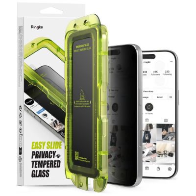 Ringke Easy Slide Privacy 2er-Pack gehärtetes Glas für iPhone 18 Pro Max
