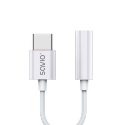 SAVIO Adapter USB-C - Mini-Klinkenstecker 3,5 mm (F) AK-51