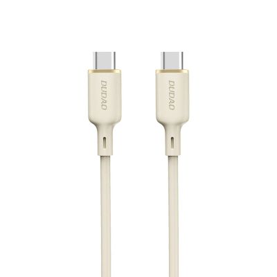 Dudao L7SCC USB-C – USB-C-Kabel 100 W 2 m – Beige