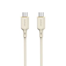 Dudao L7SCC USB-C – USB-C-Kabel 100 W 2 m – Beige