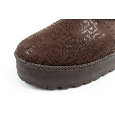 6. Lee Cooper Damen Winter Schneestiefel Modische Fellgefütterte Stiefelette Dunkelbraun