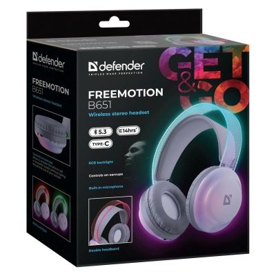8. Defender Bluetooth Freemotion Over-Ear-Kopfhörer B651 63651