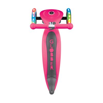 6. Globber Faltbarer 3-Rad-Scooter mit Lichtern Fuchsia Jr 437-110